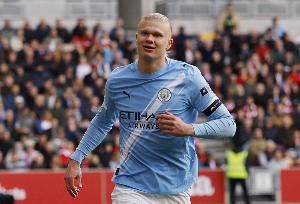 104场英超94球！曼城统计哈兰德数据：主场进球数仅次于阿圭罗